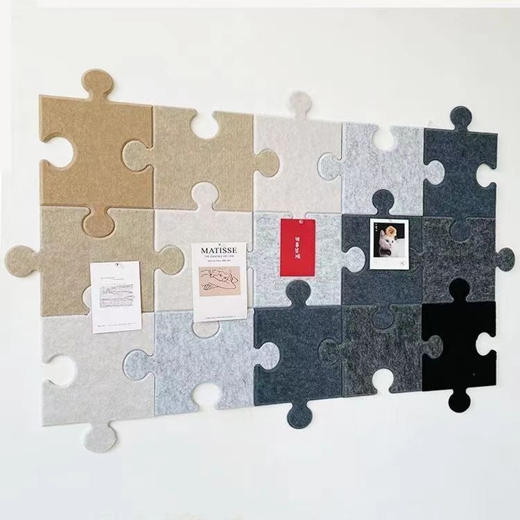 Ins-Style Self-Adhesive Wall Decoration Background Three-Dimensional Puzzle Felt Board Wall Message Board Felt Po Wall - Image 3